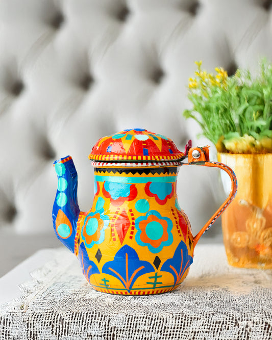 Hand-Painted Truck Art Kettle