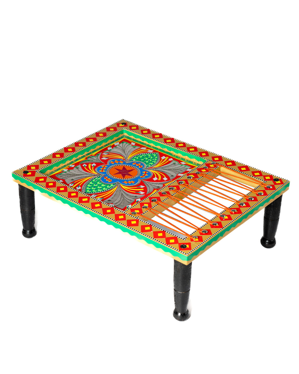 Traditional Chamakpatti Charpai Tray